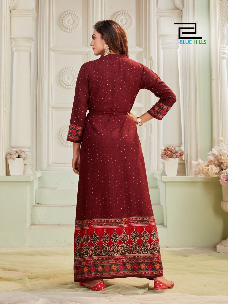 Blue Hills Walkway Touch 1 New Fancy Party Wear Long Anarkali Kurti Latest Collection